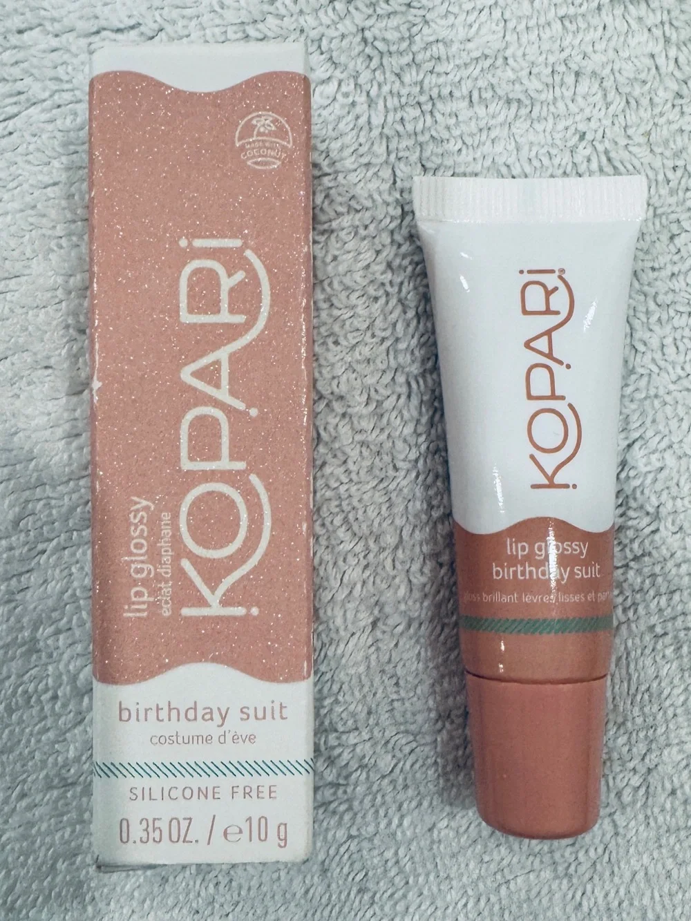 Kopari Moisturizing Lip Glossy in Birthday Suit 10g BRAND NEW IN BOX